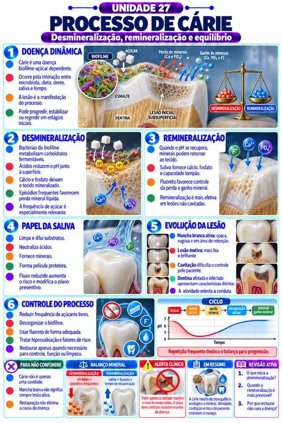 Unidade 27, Processo cárie