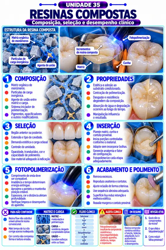 Unidade 35, Resinas compostas